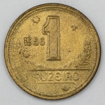 Numismática, Brasil. Moeda de 1 Cruzeiro, ano 1956.