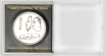 Numismática, Brasil. Moeda de 20 cruzeiros, 1972, Sesquicentenário da Independência, prata na caixa de acrílico do Banco Central.