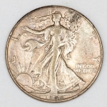 Numismática, U.S.A. Half Dollar Liberty 1946, Prata 900, 12,5g. 30mm, original, escassa.