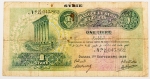 Numismática, Síria. Cédula de 1 Livre 1939 P-40b