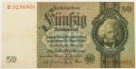 Numismática, Alemanha. Cédula de 50 Marcos 1933 P-182a(1)