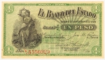 Numismática, Colômbia. Cédula de 1 Peso 1900 P-S504b FE