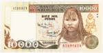 Numismática, Colômbia. Cédula de 10.000 Pesos 1993 P-437a FE