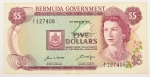 Numismática, Bermudas. 5 dólares, 1970, P. 24, MBC+/XF.