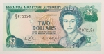 Numismática, Bermudas. 2 dólares, P. 34, Fe.