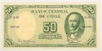 Numismática, Chile. 50 pesos, P. 126, Fe.