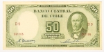 Numismática, Chile. 50 pesos, P. 112, MBC+.