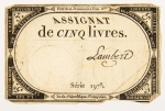 Numismática, França. 5 Livres, A. 76, MBC.