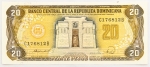 Numismática, República Dominicana. 20 pesos, P. 120 C, Fe.