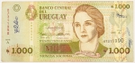 Numismática, Uruguai. 1000 Pesos, P. 79, MBC.