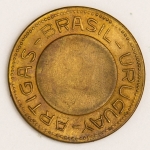 Numismática - Ficha Brasil Uruguay - ARTIGAS - Valor 2 - Bronze - 33mm