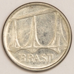 Numismática - Ficha do Brasil - Decorada com a fachada do Palacio da Alvorada - Brasília