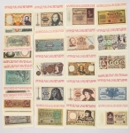 Colecionismo - 36 Figurinhas Alemãs de Chicletes - Novas - Motivo Notas Antigas do Mundo - Americana Kaugummi G.m.b.H. & Co. KG foi uma empresa alemã de chicletes que operava em Munique. A empresa é mais conhecida por produzir chicletes e, em particular, por incluir figurinhas colecionáveis em seus produtos.