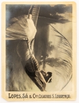 Colecionismo - Figurinha de Cigarro - LOPES SÁ & CIA . Cigarros São Lourenço - Tipo Cartão Postal - 16x12cm - Pequena avaria em umas das quinas.