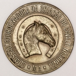 Medalha Criação do Cavalo Nacional. São Paulo. 1976. 53 mm 51,9g.