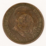 Numismática, Brasil. 40 Réis 1873. Linda moeda com lindo carimbo. Moeda Imperial.