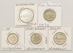 Numismática. Fichas. 5 peças. 