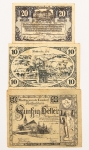 Numismática, Áustria. NOTGELD. 3 Peças. Aconselhamos análise apurada. Não descartamos a possibilidade de peças raras. Foram agrupadas aleatoriamente.