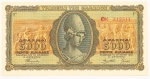 Numismática, Grécia. 5000 Drachmas 1943. Flor.