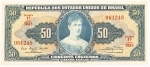 Numismática, Brasil. 50 Cruzeiros C 28 1961.