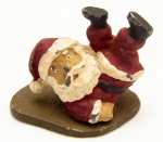 Papai Noel em Chumbo. Peça Centenária. Pintada à mão. 45x42x34 mm - 152,6g.