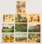 Africa Alemã. Figurinha Centenárias de Colônia Alemã Raríssima. Costumes. Hábitos. Paisagens. Animais. Tipos etc. 10 (dez) peças. Brindes de cigarros.