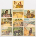 Africa Alemã. Figurinha Centenárias de Colônia Alemã Raríssima. Costumes. Hábitos. Paisagens. Animais. Tipos etc. 10 (dez) peças. Brindes de cigarros.