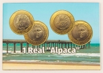Numismática, Brasil. 2 Peças 1 Real `Alpaca`. 1998 - 1999.