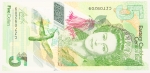 Numismática, Caribe. 5 Dollars Polímero.