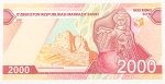 Numismática, Uzbequistão. 2000 Som. 2021. Flor.