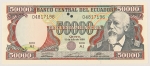 Numismática, Equador. 50.000 Sucres. Flor.