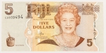 Numismática, Fiji. 5 Dollars.