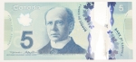 Numismática, Canadá. Polímero 5 Dollars.