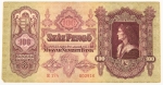 Numismática, Hungria. 100 Pengö 1930.