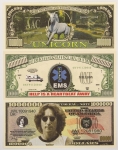 Numismática, USA. 3 Cédulas de Fantasia. Muito apreciadas por suas temáticas.