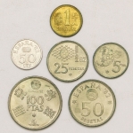 Numismática, Espanha. Copa do Mundo Incluindo 100 Pesetas 1982.