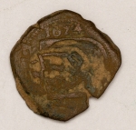 Numismática, Espanha. Galícia. Peça para estudo.