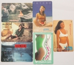 Telecartofilia. Fenômeno de colecionismo entre meados dos Anos 80 até 2010. Japão. 6 peças.