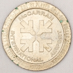Numismática, USA. Rara Ficha de Casino em Metal 37 mm 22,8g.