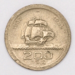 Numismática, Brasil. 200 réis 1932. Vicentina.