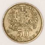 Numismática, Portugal. 50 centavos 1947. Soberba.
