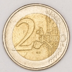 Numismática, Alemanha. 2 euros 2002.