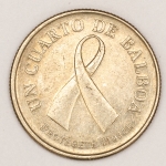 Numismática, Panamá. 1/4 de balboa 2008. 