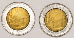 Numismática, Itália. 500 liras 1982 - 1984. Flor de Cunho.