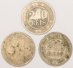 Numismática, Brasil. 200 réis. 1871 - 1888 - 1889. 