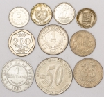 Numismática. Lote com 10 moedas internacionais. 