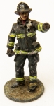 Boneco de Chumbo representando bombeiro da cidade de Nova York 2001. 