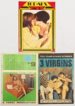 Revista Erótica. Lote com 3 revistas eróticas em cores.	