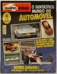 Colecionismo. Álbum de figurinhas da Quatro Rodas, O Fantástico Mundo do Automóvel 1989, completo.