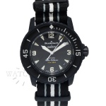 RELÓGIO BLANCPAIN SWACTH SCUBA FIFTY FATHOMS AUTOMÁTICO. CAIXA EM BIOCERÂMICA PRETA, ASSINADA SWATCH x BLANCPAIN. MEDE 42.3mm. VIDRO EM ACRÍLICO. COROA EM BIOCERÂMICA ASSINADA SWATCH x BLANCPAIN. MÁQUINA AUTOMÁTICA SWATCH SYSTEM 51. PULSEIRA EM MATERIAL TEXTIL COM FECHO E PASSADORES EM BIOCERÂMICA, ASSINADO SWATCH x BLANCPAIN. POSSUI ESTOJO E DOCUMENTOS ORIGINAIS SWATCH BLANCPAIN. GARANTIA ABERTA EM 17/07/24. FUNCIONANDO. GARANTIA INTERNACIONAL DE FÁBRICA ATÉ 17/07/26. GARANTIA DE AUTENTICIDADE. PAGAMENTO PODE SER FEITO EM ATÉ 12X NOS CARTÕES DE CRÉDITO COM CUSTO OPERACIONAL DE 13% DO VALOR TOTAL DA ARREMATAÇÃO. OS LANCES SÃO IRREVOGÁVEIS E IRRETRATÁVEIS. RETIRE SUAS DÚVIDAS ENTRANDO EM CONTATO PELO NOSSO WHATSAPP (51) 98118-7815.